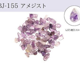 UV-Harz Teile Naturstein ohne Loch Amethyst (lila) 5g BJ-155