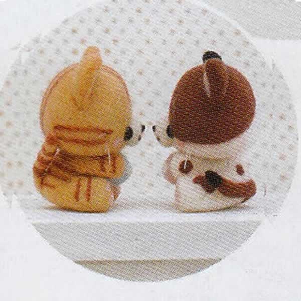DIY Handmade Wool Felt Kit Calico Cat & Yellow Tiger Cat