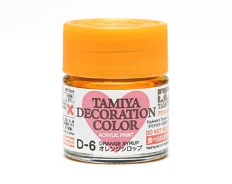 Tamiya Decoration Series Master of coloring for Clay & Resin Acrylics Coloring D-6 Orange Syrup (Transparent) 10ml From Japan TA-76606