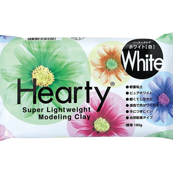 Padico White Hearty 180g Pâte à modeler du Japon - Figurines / Poupée / Fleur / Nourriture miniature 301250