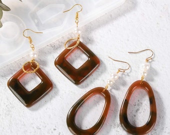 Vintagemukunodeckセットnerudesignworks/MOLD 6 Earring Pendant Molds High Quality Silicone Soft Mold for