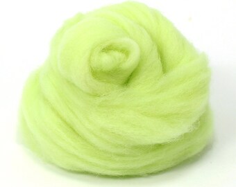 10g Super Fast felting Short Fiber Wool Perfect in Needle Felt and Wet Felt Melon  V209