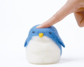 DIY 手作り スノーピーズ ウールフェルト人形 マスコット ペンギン