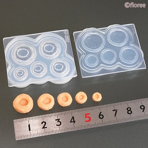 Lovely bread 3D Danish Bread (5 Sizes) mold High Quality Silicone Soft Mold For Clay / Resin / UV Resin/ Soap from Japan C-692