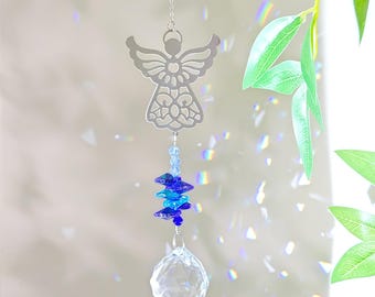 Angel Crystal Suncatcher, Rainbow Prism Window Ornament