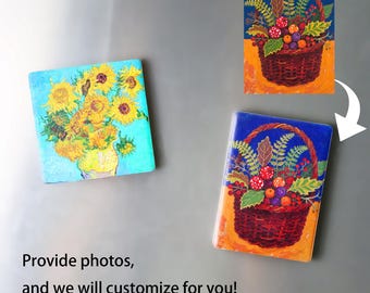 Magnets photo personnalisés : cadeau de famille personnalisé