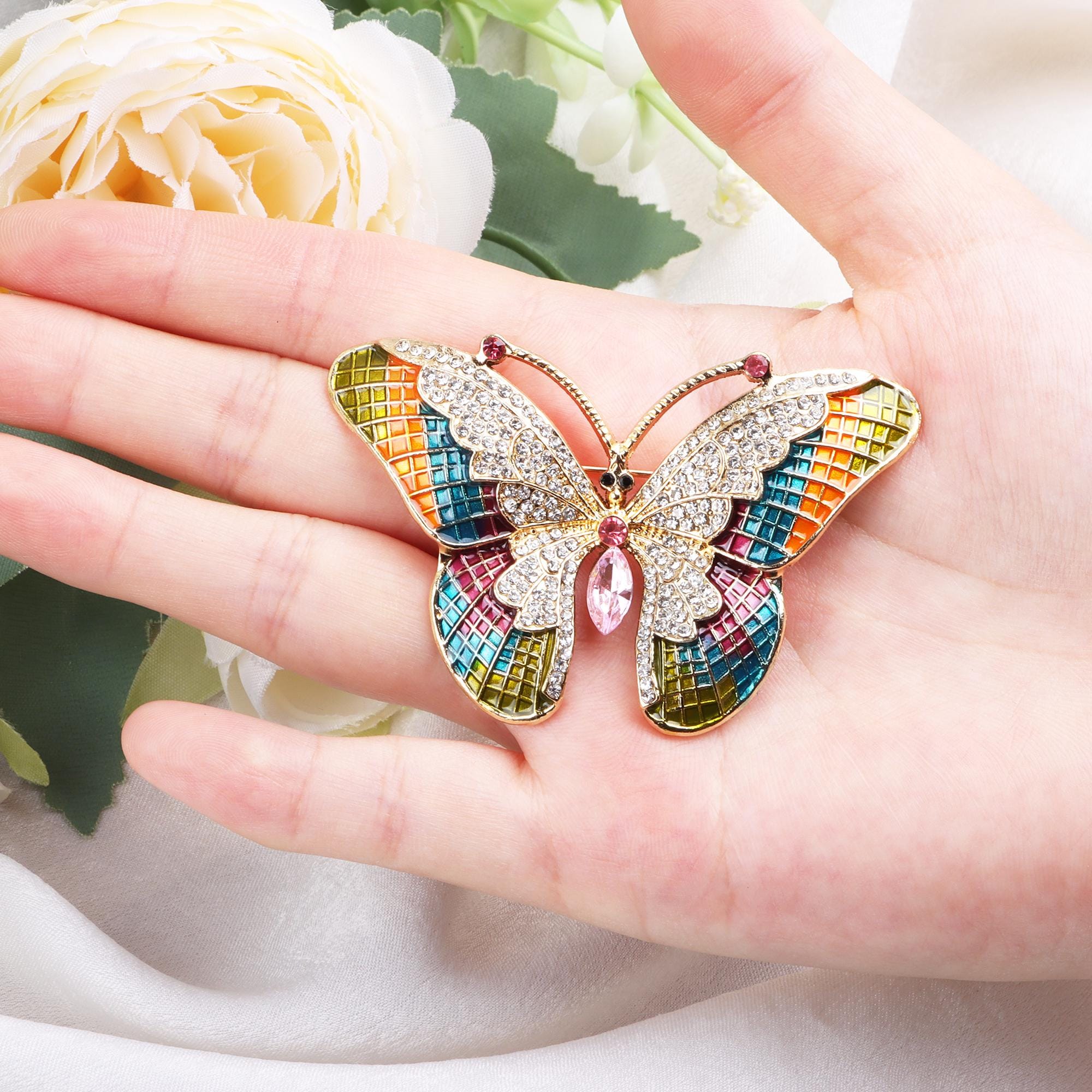 カラフルなブローチ - Etsy 日本