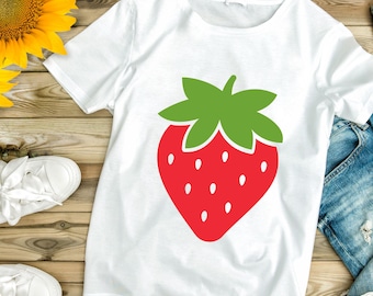 Strawberry SVG Bundle: Summer Fruit Cut Files for Cricut & Silhouette (Digital Download)