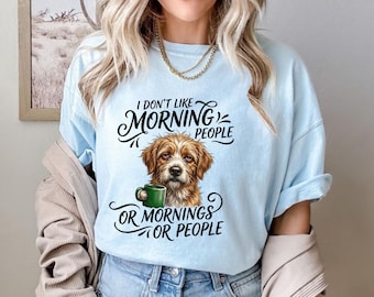Grumpy Dog PNG, Sarcastic Coffee Lover Shirt Design (Digital Download)
