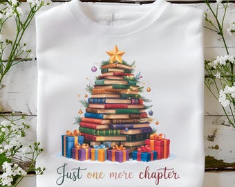 Book Lover PNG Sublimation Brushstrokes Design PNG, Just One More Chapter Tshirt Design Instant Download, Bookish Gifts Fantasy Books PNG