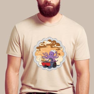 Takoyaki Octopus Shirt | Funny Food Truck Chef Tee | Silly Octopus Cooking T-Shirt | Japanese Street Food Graphic | Gen Z Humor Shirt