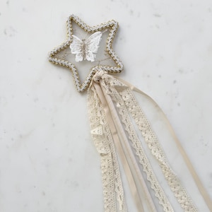 High Quality Fairy wands | lace flower wands | flower girl party | fairy princess outfit | Kids fairy wands| Fairy birthday wand | BABY GIFT