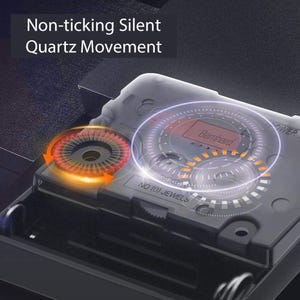 Silent Quartz Clock Movement Mechanism, Clock Motor, Clock, DIY Wall Clock Repair & Replacement, Quiet Sweep Motion High Torque Shaft Power