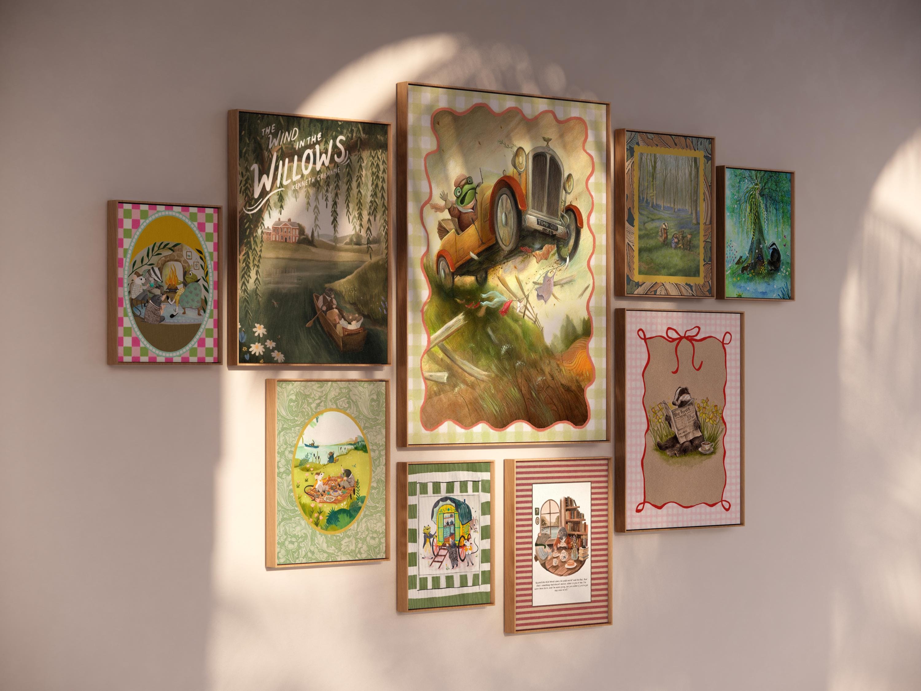 Wind in the Willows Vintage Nursery Print Set: 30 Storybook ...