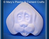 U Paint DIY Ready To Paint Plaster PlasterCraft ChalkWare Flat Back Magnets Animal Dog Dog Face
