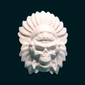 Ready To Paint Plaster, Tribal Skull, Skull, Halloween, Ornament, U Paint, DIY Plaster, Plaster Craft, Kids Crafts, DIY Chalkware