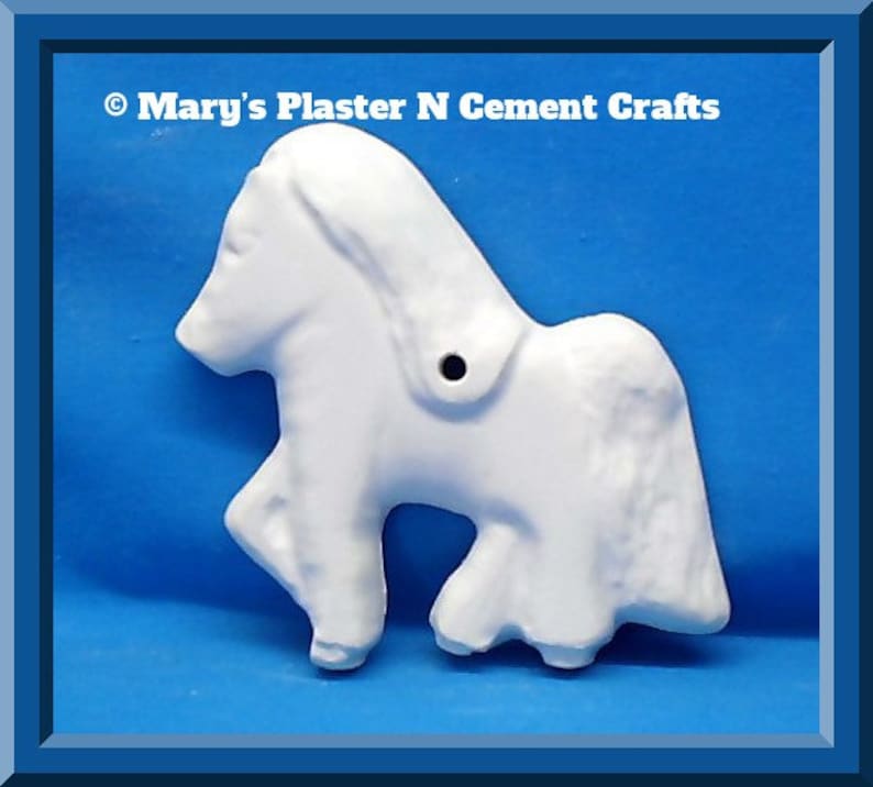 Horse Animal Pony Magnet Chalkware DIY PlasterCraft DIY Flat Back Ready To Paint PlasterCraft U Paint Plaster Craft