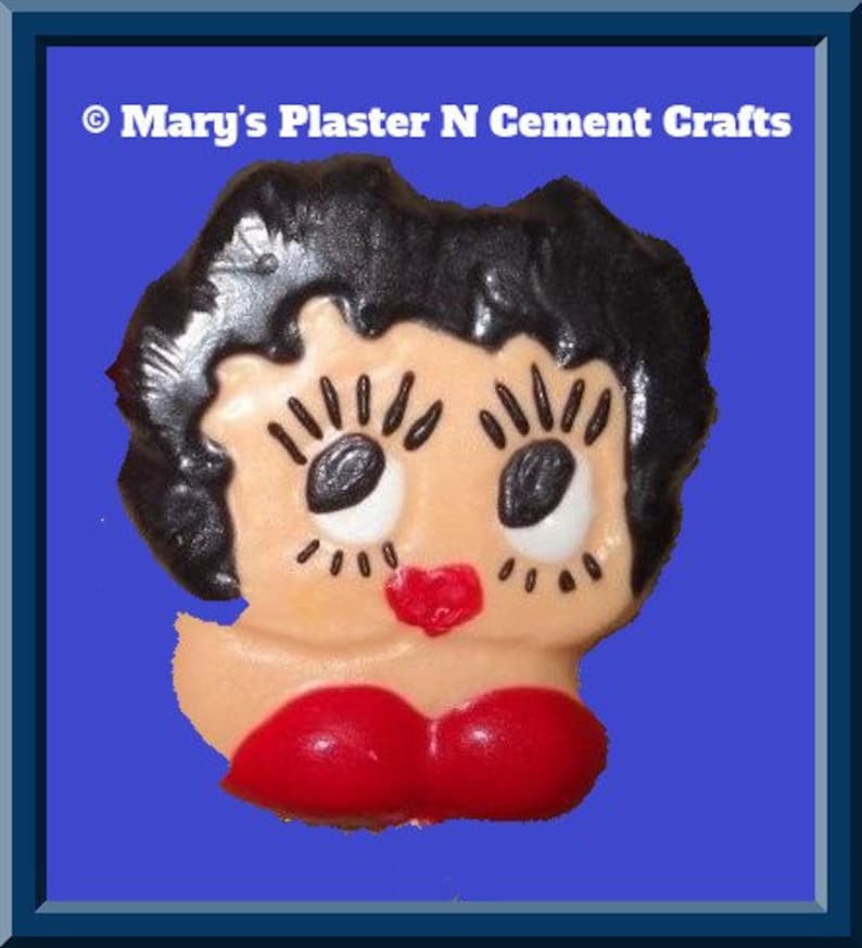 U Paint|DIY|Ready To Paint|Plaster|PlasterCraft|ChalkWare|Flat Back Magnet|Character|Betty Boop Inspired