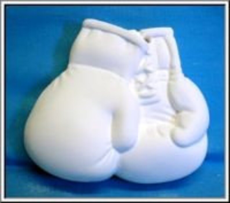 Ready To Paint Plaster Boxing Gloves Fight Gloves Sports U Etsy