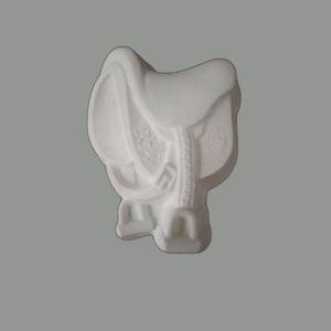 Ready To Paint Plaster, Western Saddle, Decoration, U Paint, DIY Plaster, PlasterCraft, Plaster Craft, Kids Crafts, DIY Chalkware, Flat Back