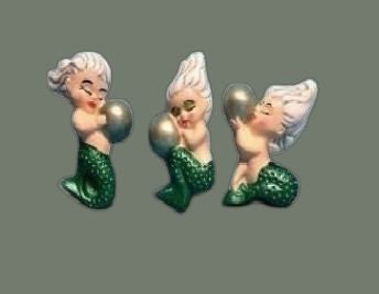 Vintage Mermaid Figurine 