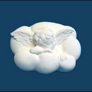 Ready To Paint Plaster, Angel, Angel in Cloud, U Paint, DIY Plaster, PlasterCraft, Kids Crafts, DIY Chalkware, Ornament, Flat Back