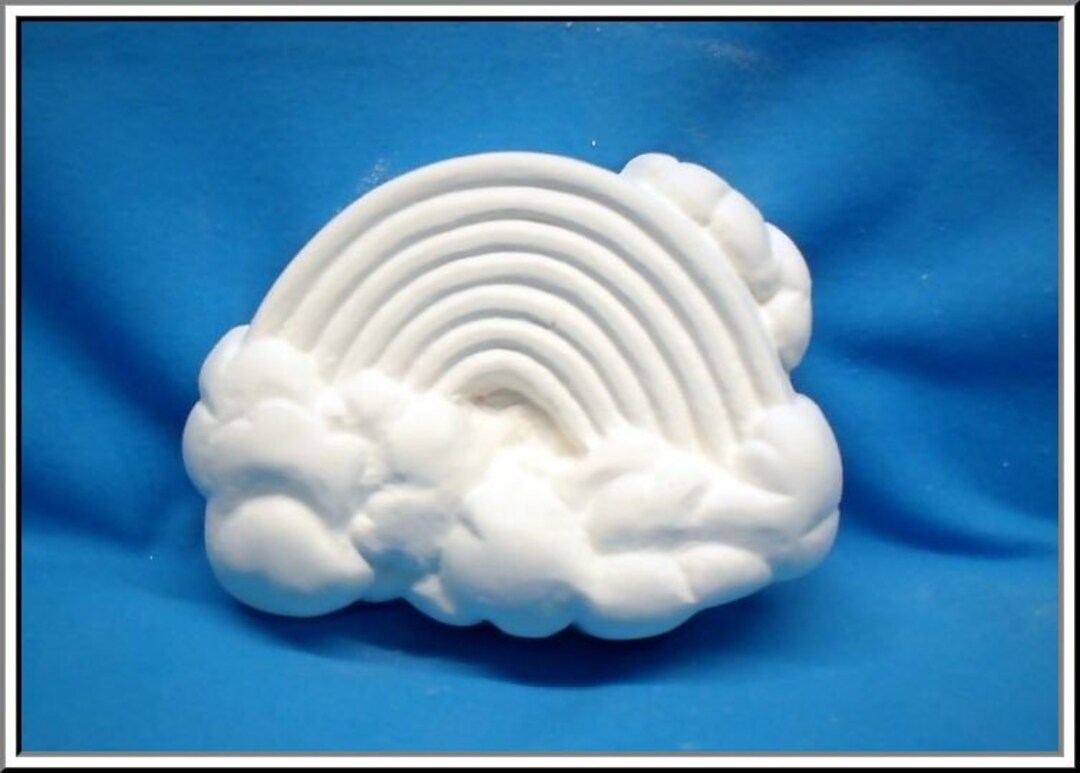 Ready to Paint Plaster Rainbow Large Rainbow U Paint DIY Etsy