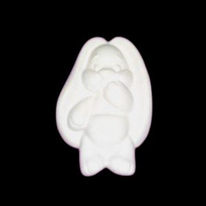 Ready To Paint Plaster, Easter Bunny, Kids Crafts, DIY Chalkware, Easter, Flat Back
