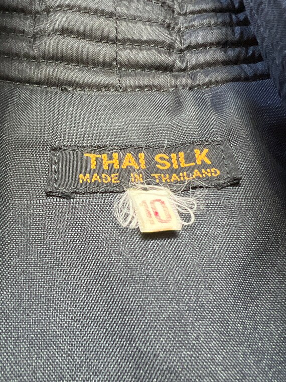 Vintage Thai Silk Quilted Crop Jacket - image 3