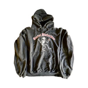 トップス 70'S-80'S VINTAGE NAVY FOODIE Vintage 70's/80's Distressed Navy Zip Front Hoodie Soft Thin