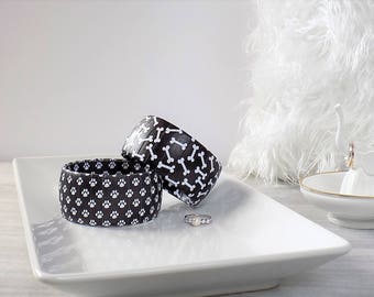 Paw Print Bangle Bracelet – Dog Lover Jewelry