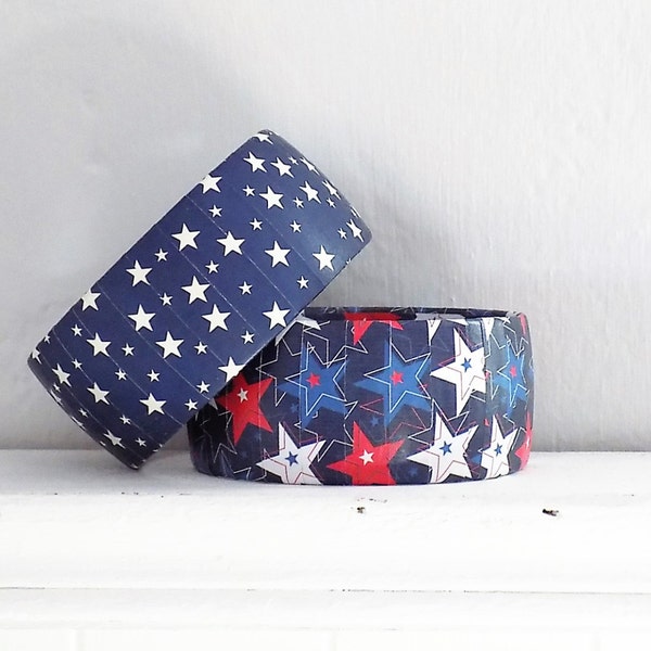 Patriotic Jewelry - Patriotic Bracelets - 4th of July Jewelry - Stars and Stripes Jewelry - Large Size Red White and Blue Jewelry