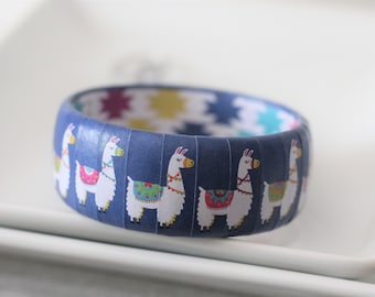 Llama Bracelet - Llama Gifts - Best Friend Birthday Gift - Stacking Bracelets