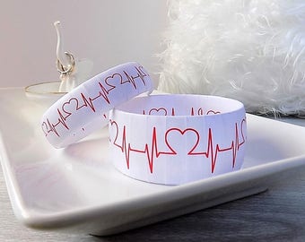 Gift for Nurses, Nurse Graduation Gift, Heart Attack Survivor, Nurse Appreciation Week, Heartbeat Bracelet, Nurse Appreciation Gifts