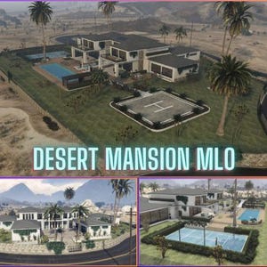 FiveM Desert Mansion MLO | Cartel Compound & Billionaire Hideaway | Inclusief helikopterplatform | FiveM MLO