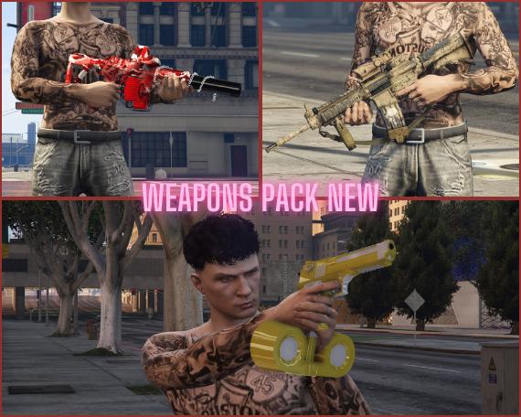 Weapon Pack for FiveM | Unique Guns for FiveM | Custom Guns Pack fiveM