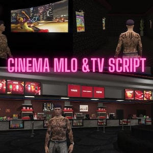 Cinema MLO FiveM avec scénario TV fonctionnel | Salle de cinéma entièrement fonctionnelle | Intérieur de grande qualité