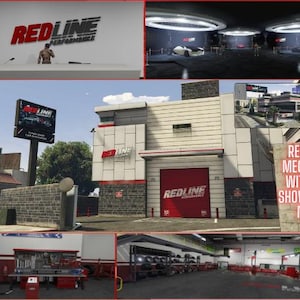 Redline Mechanic & VIP Showroom MLO for FiveM | Mechanic MLO | FiveM Ready mlo