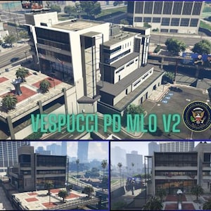 Vespucci PD MLO V2 / Fivem Ready Police Department MLO / Arrastrar y soltar / Fivem MLO totalmente optimizado