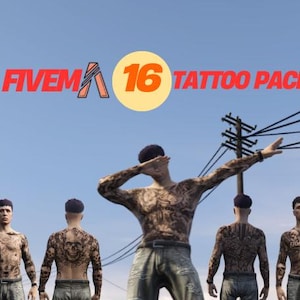 FiveM 16 Fullbody Tattoos Pack