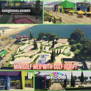 FiveM Mini Golf MLO + Script | FiveM Ready MLO