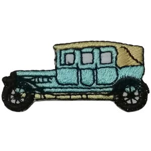 Classic Vintage Car Old Royal Transport Iron On Patch Embroidered Sew On Applique