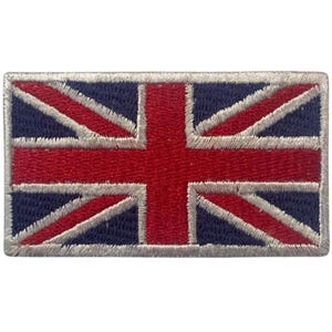 Union Jack National Flag Embroidered Patch - Iron-On or Sew-On for Jackets, Bags, and Clothing