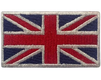 Union Jack National Flag Embroidered Patch - Iron-On or Sew-On for Jackets, Bags, and Clothing
