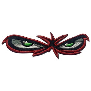 Angry Red Eyes Iron On Patch Embroidered Sew On Applique Badge