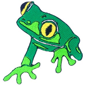 Little Frog Iron On Patch Embroidered Sew On Applique Badge Clothing Bag Jacket Jeans
