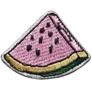 Pink Watermelon Fruit Iron On patch Embroidered Sew On Applique Badge Clothing Bag Jacket Jeans