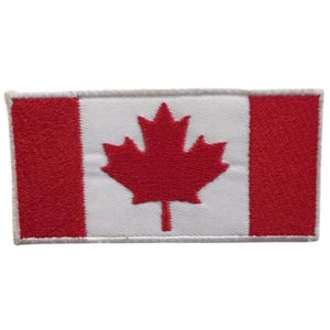Kanada National Country Flagge Eisen Auf Patch Gestickt Aufnähen Abzeichen