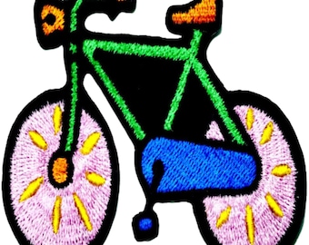 Bicycle Patch Iron / Sew On Clothes Road Racing Bike Cycling Embroidered Badge