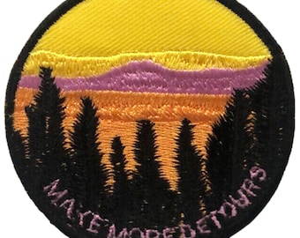 Machen Sie mehr Umwege Eisen auf Patch gestickt annähen Applikation Abzeichen Kleidung Tasche Jacke Jeans